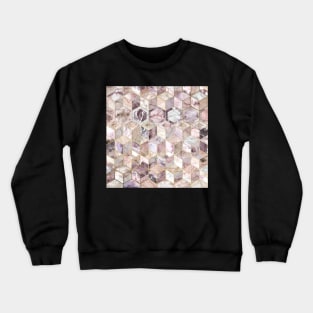 Blush Quartz Honeycomb Crewneck Sweatshirt